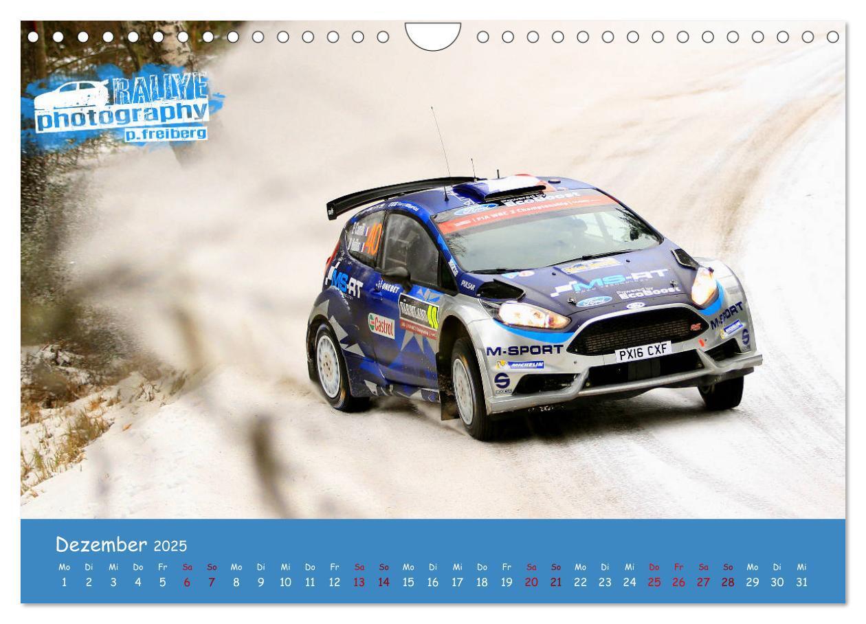 Bild: 9783435343935 | WRC Schweden White Open 2025 (Wandkalender 2025 DIN A4 quer),...