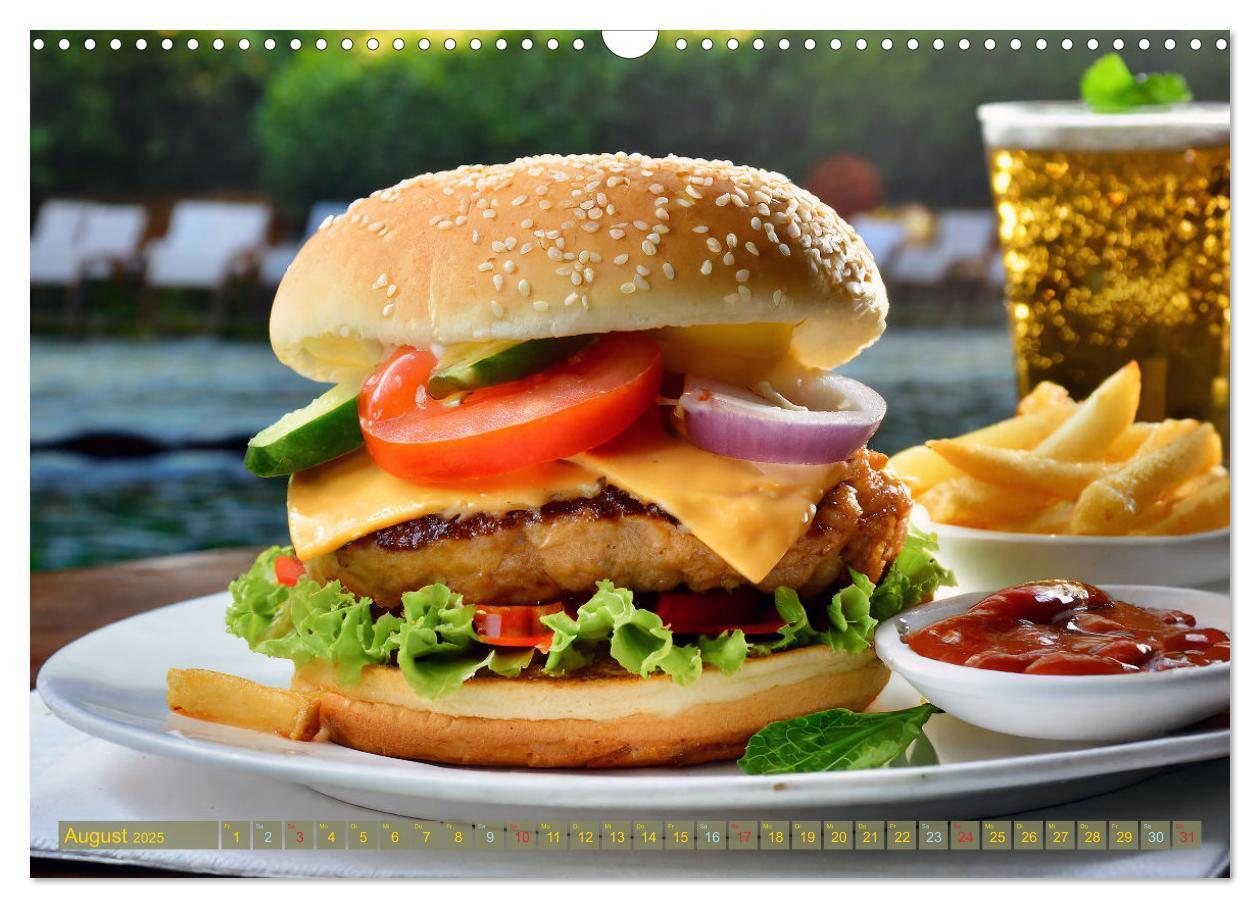 Bild: 9783457036518 | Unsere Burger Deluxe (Wandkalender 2025 DIN A3 quer), CALVENDO...