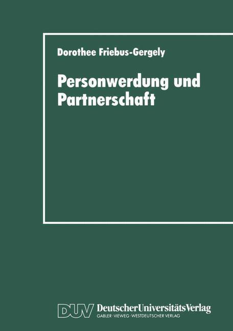 Cover: 9783824441778 | Personwerdung und Partnerschaft | 196 S., 1 s/w Illustr.