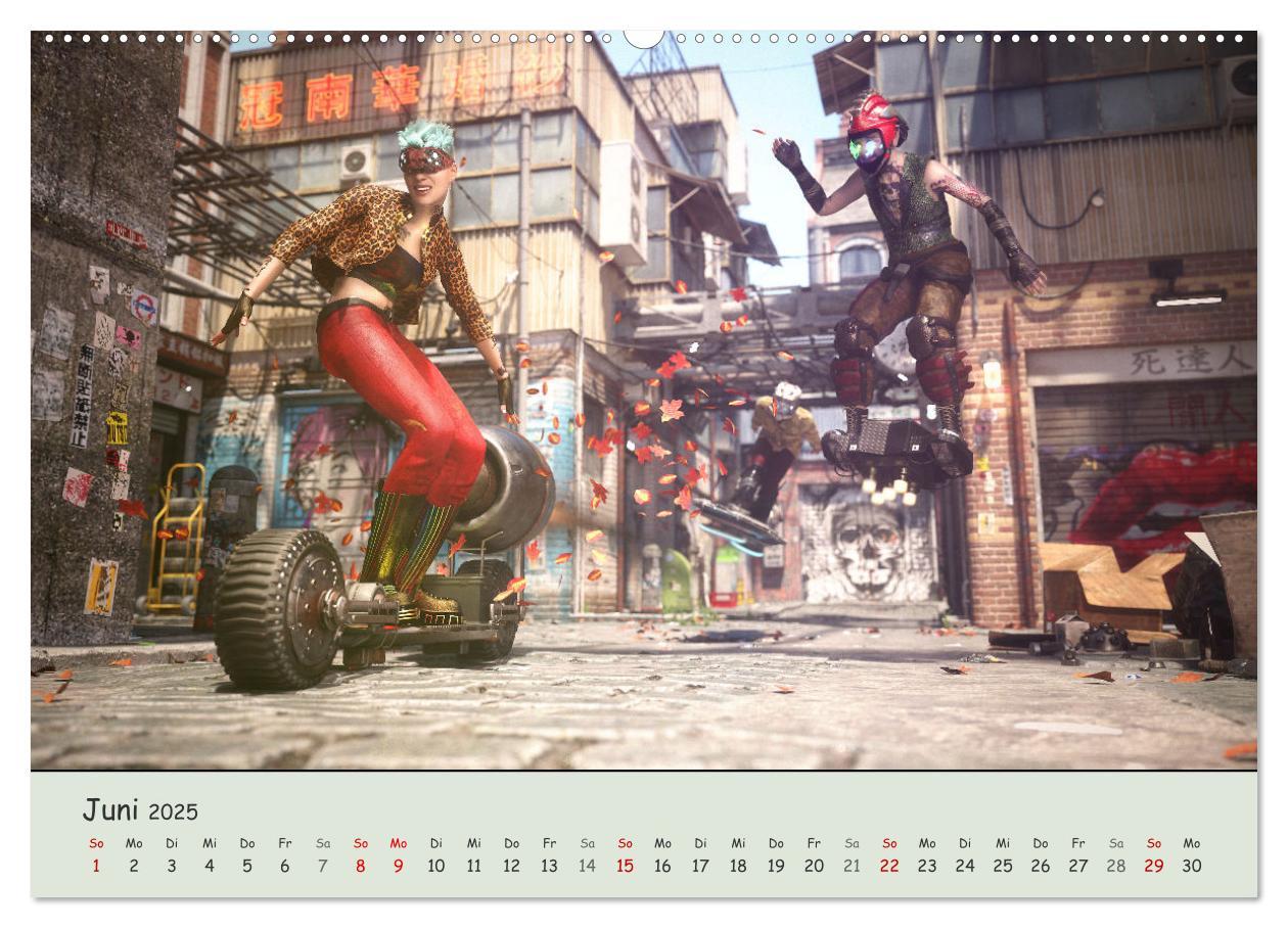 Bild: 9783435054770 | Science Fiction Cyberpunk (Wandkalender 2025 DIN A2 quer), CALVENDO...