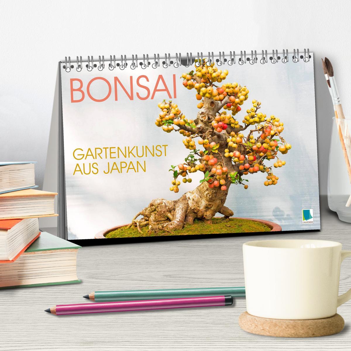 Bild: 9783457198148 | Gartenkunst aus Japan: Bonsai (Tischkalender 2025 DIN A5 quer),...