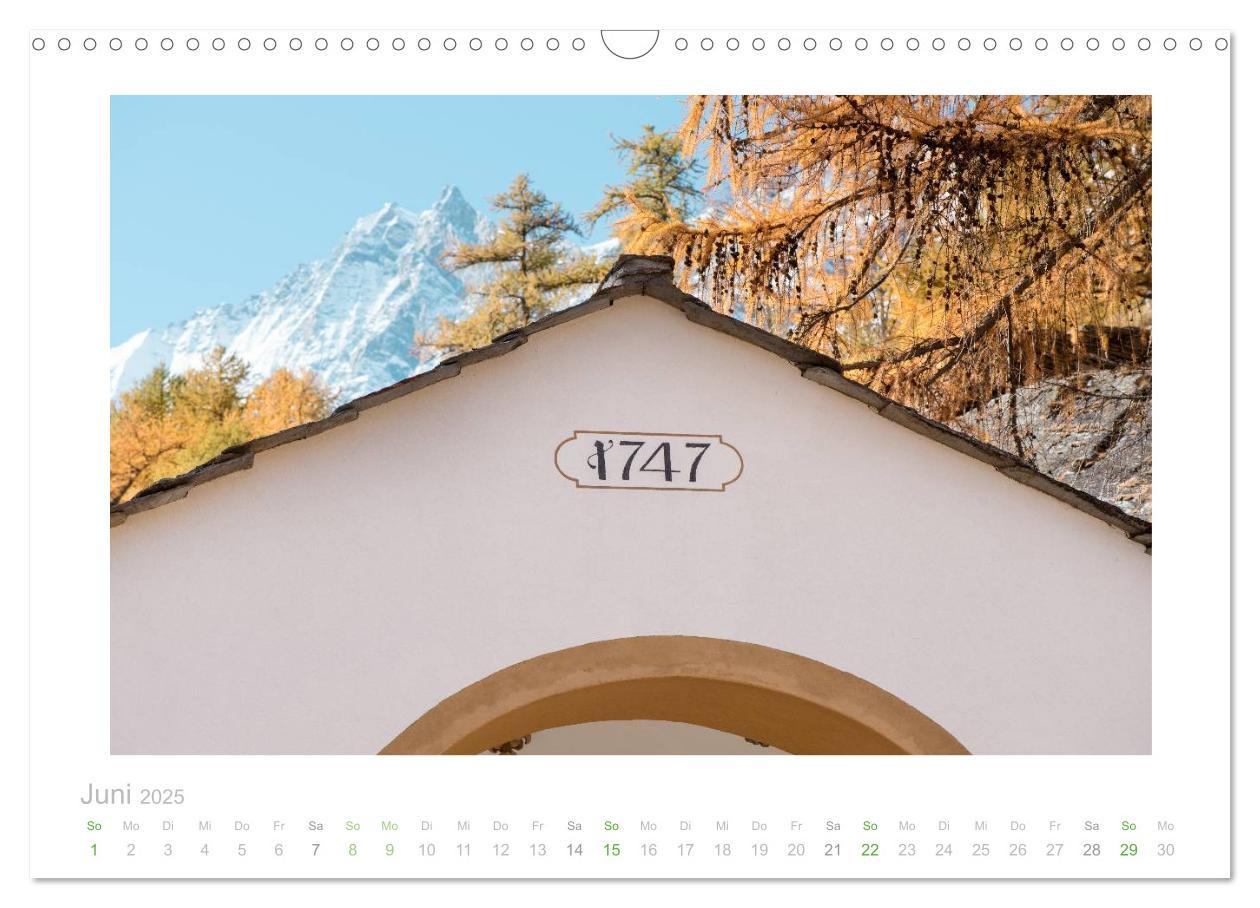 Bild: 9783435493227 | saas fee (Wandkalender 2025 DIN A3 quer), CALVENDO Monatskalender