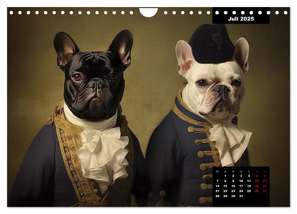 Bild: 9783383858086 | Französische Bulldogge KI Digiart (Wandkalender 2025 DIN A4 quer),...