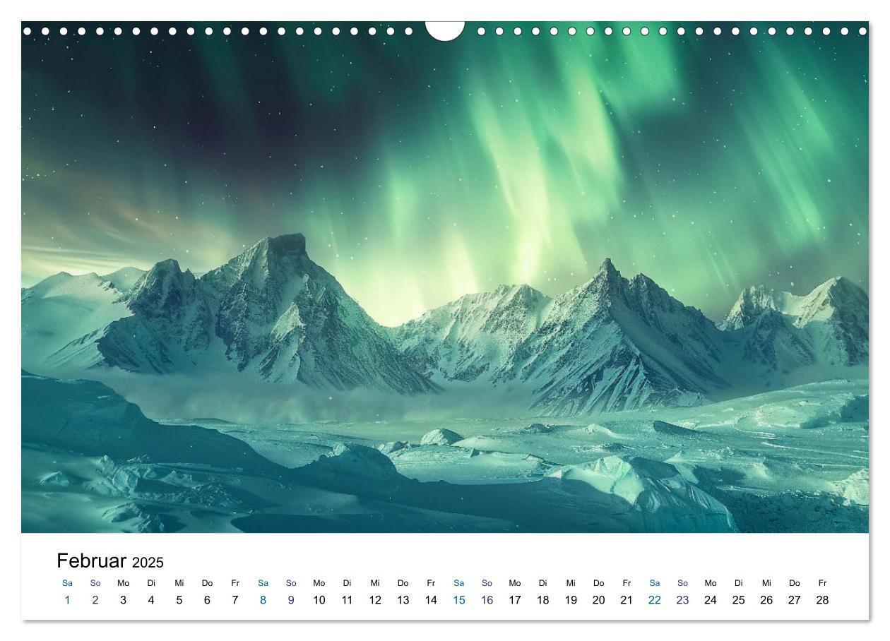 Bild: 9783383813665 | Aurora Borealis - Der Zauber der Nordlichter (Wandkalender 2025 DIN...