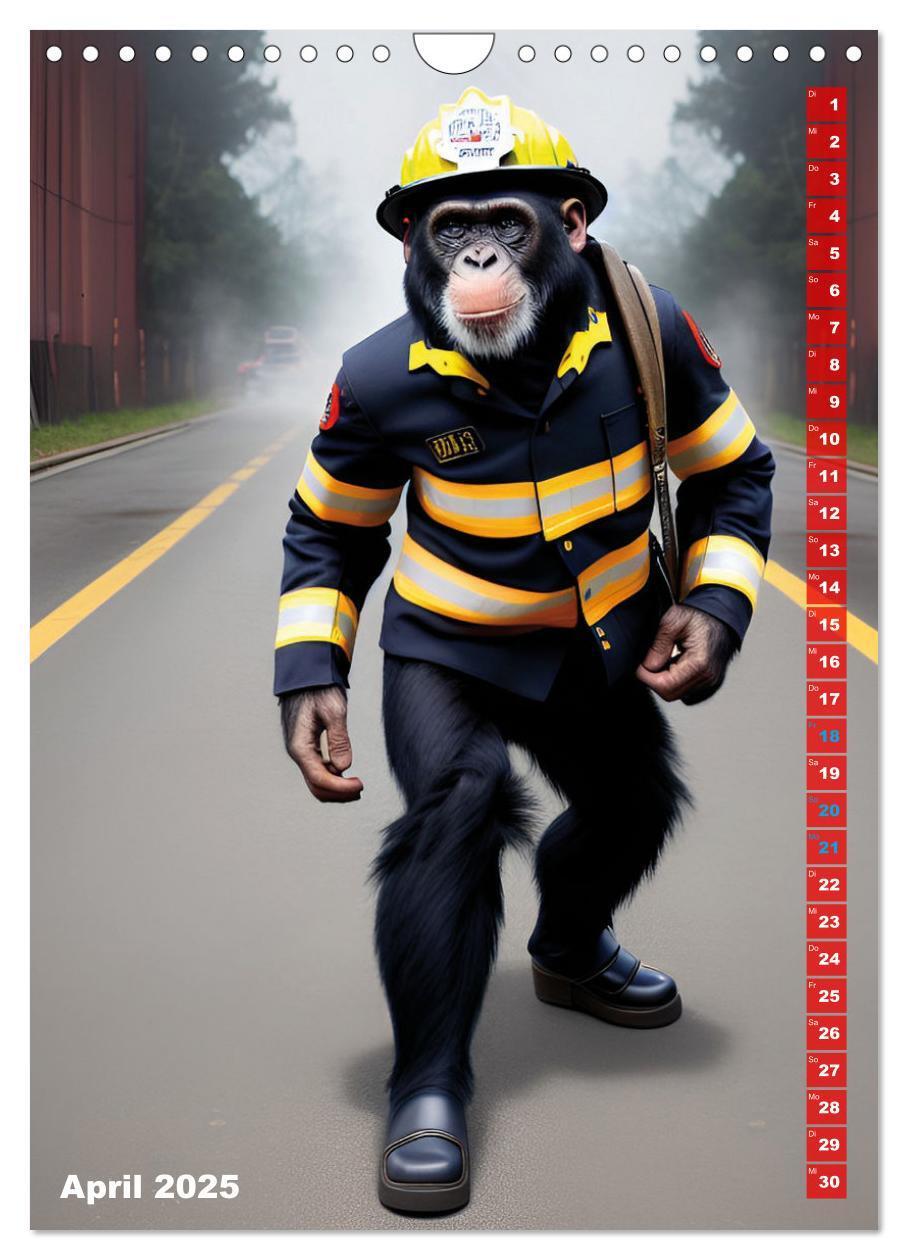 Bild: 9783435883967 | Feuerwehr - Tierischer Feuerwehrkalender (Wandkalender 2025 DIN A4...