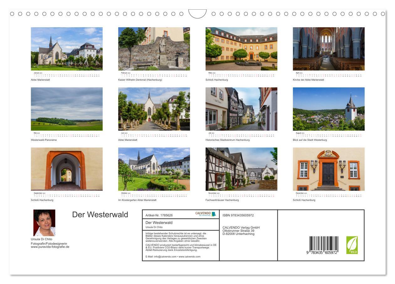 Bild: 9783435605972 | Der Westerwald (Wandkalender 2025 DIN A3 quer), CALVENDO...