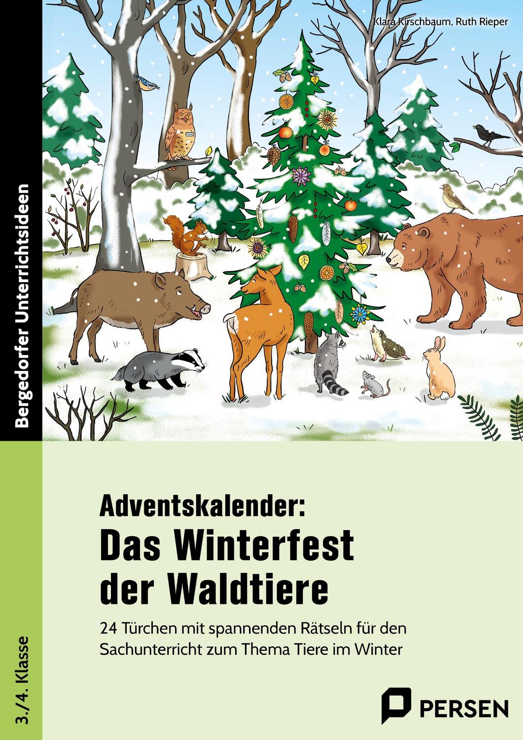 Cover: 9783403211921 | Adventskalender: Das Winterfest der Waldtiere | Kirschbaum (u. a.)