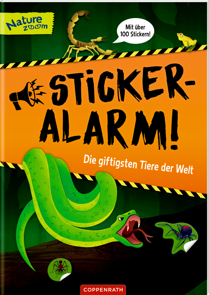 Cover: 9783649641780 | Sticker-Alarm | Die giftigsten Tiere der Welt, Mit über 100 Stickern