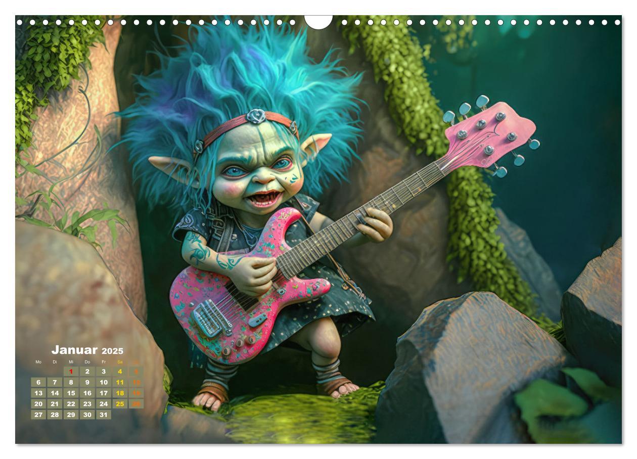 Bild: 9783383908934 | Trolls rocken ab (Wandkalender 2025 DIN A3 quer), CALVENDO...