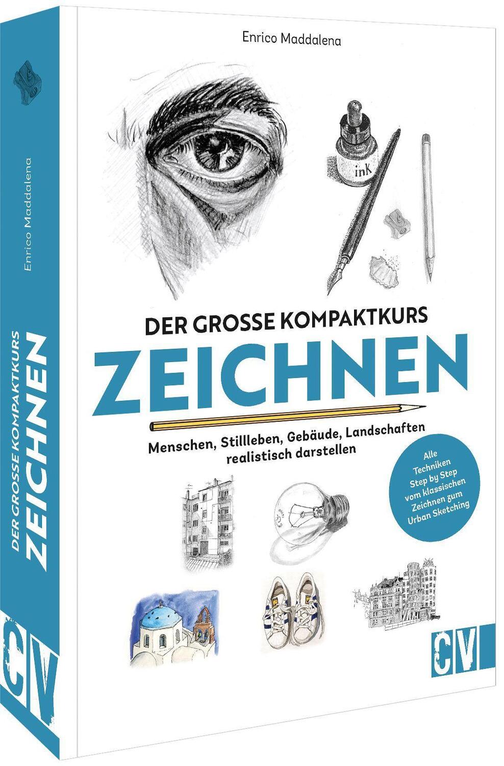 Cover: 9783862304462 | Der große Kompaktkurs Zeichnen | Enrico Maddalena | Taschenbuch | 2022