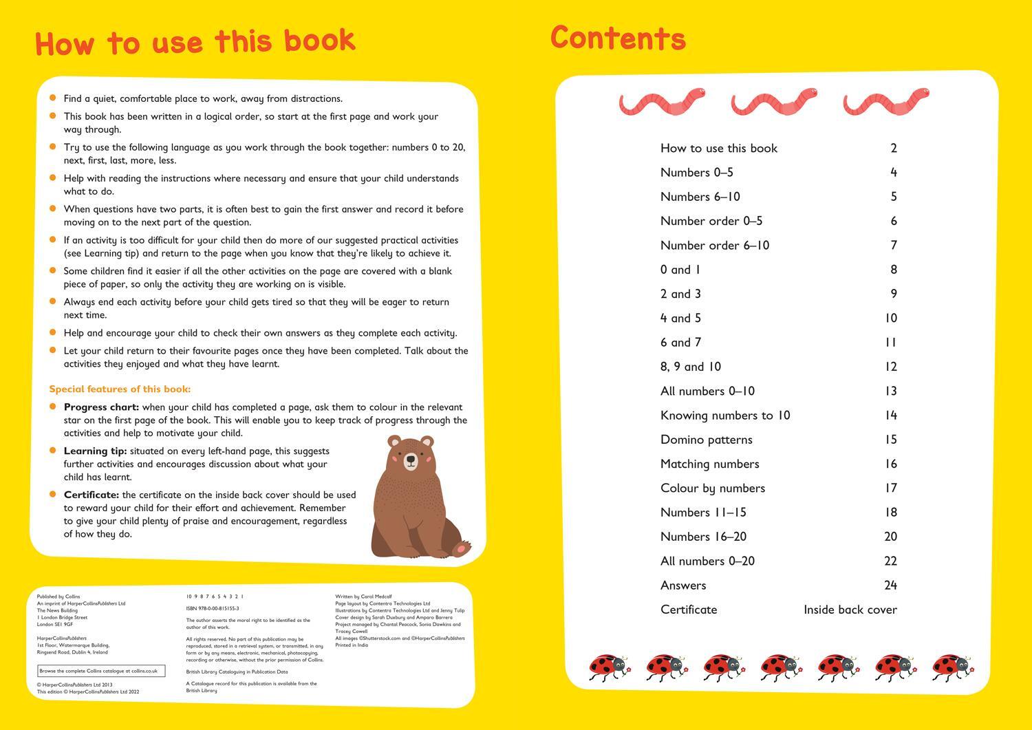 Bild: 9780008151553 | Numbers Workbook Ages 3-5 | Collins Easy Learning | Taschenbuch | 2015