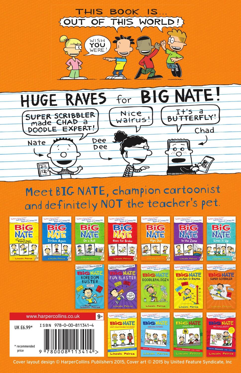 Rückseite: 9780008113414 | Big Nate Super Scribbler | Lincoln Peirce | Taschenbuch | Englisch