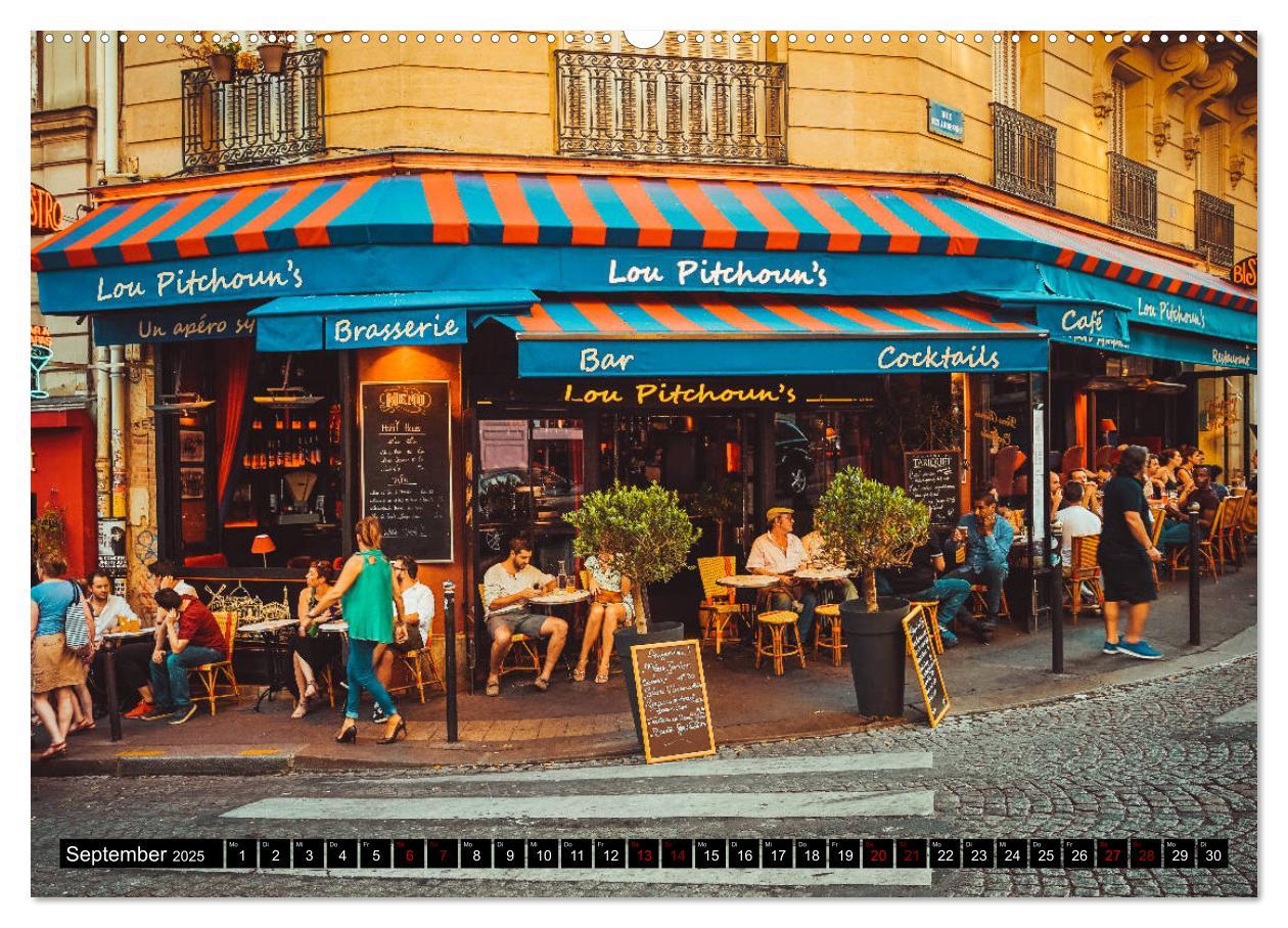 Bild: 9783435365890 | Paris Bistros (Wandkalender 2025 DIN A2 quer), CALVENDO Monatskalender