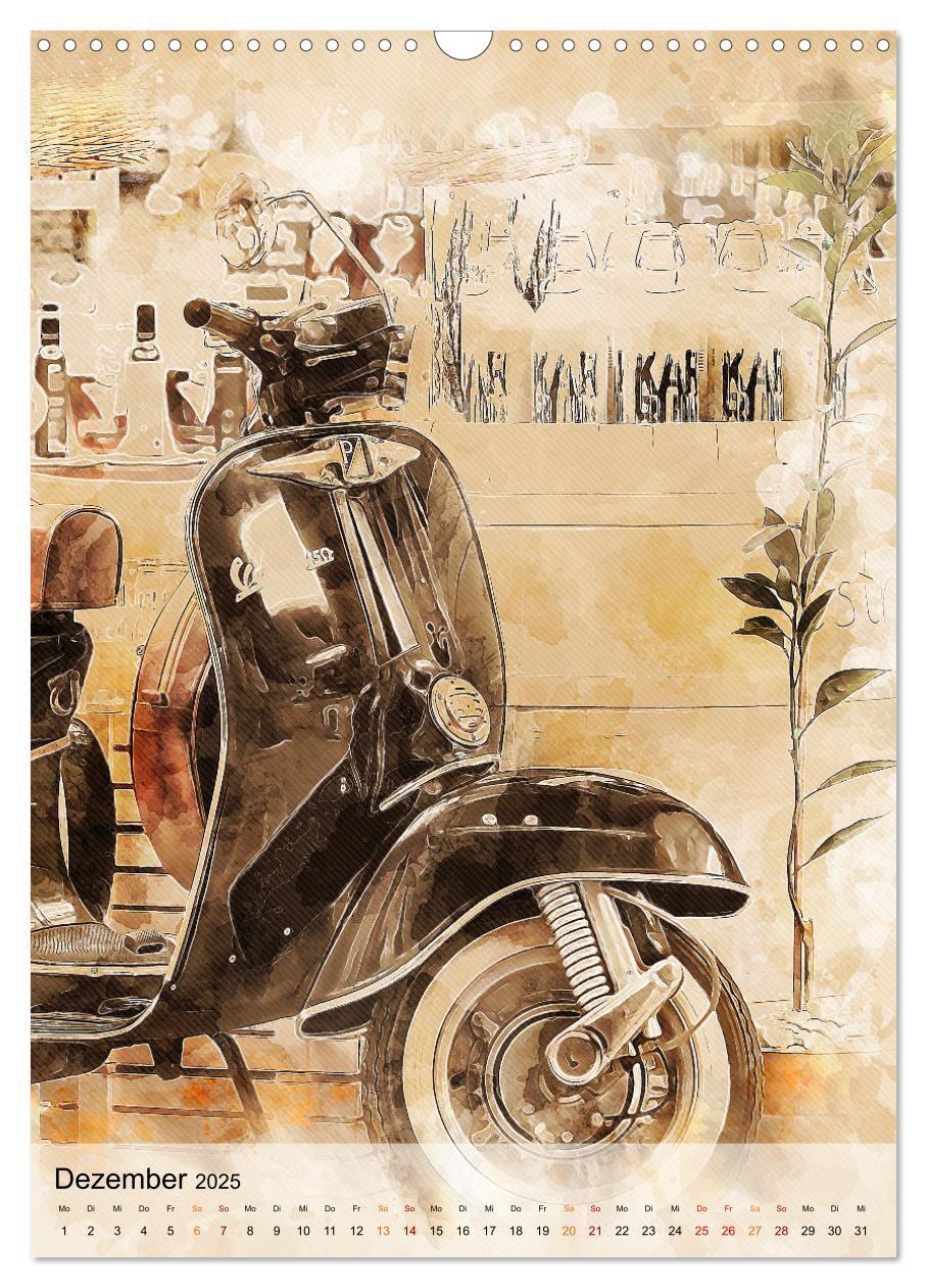 Bild: 9783435930906 | Motorroller - Vespa Galerie (Wandkalender 2025 DIN A3 hoch),...