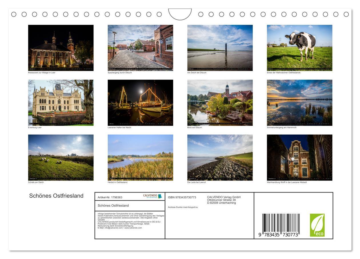 Bild: 9783435730773 | Schönes Ostfriesland (Wandkalender 2025 DIN A4 quer), CALVENDO...