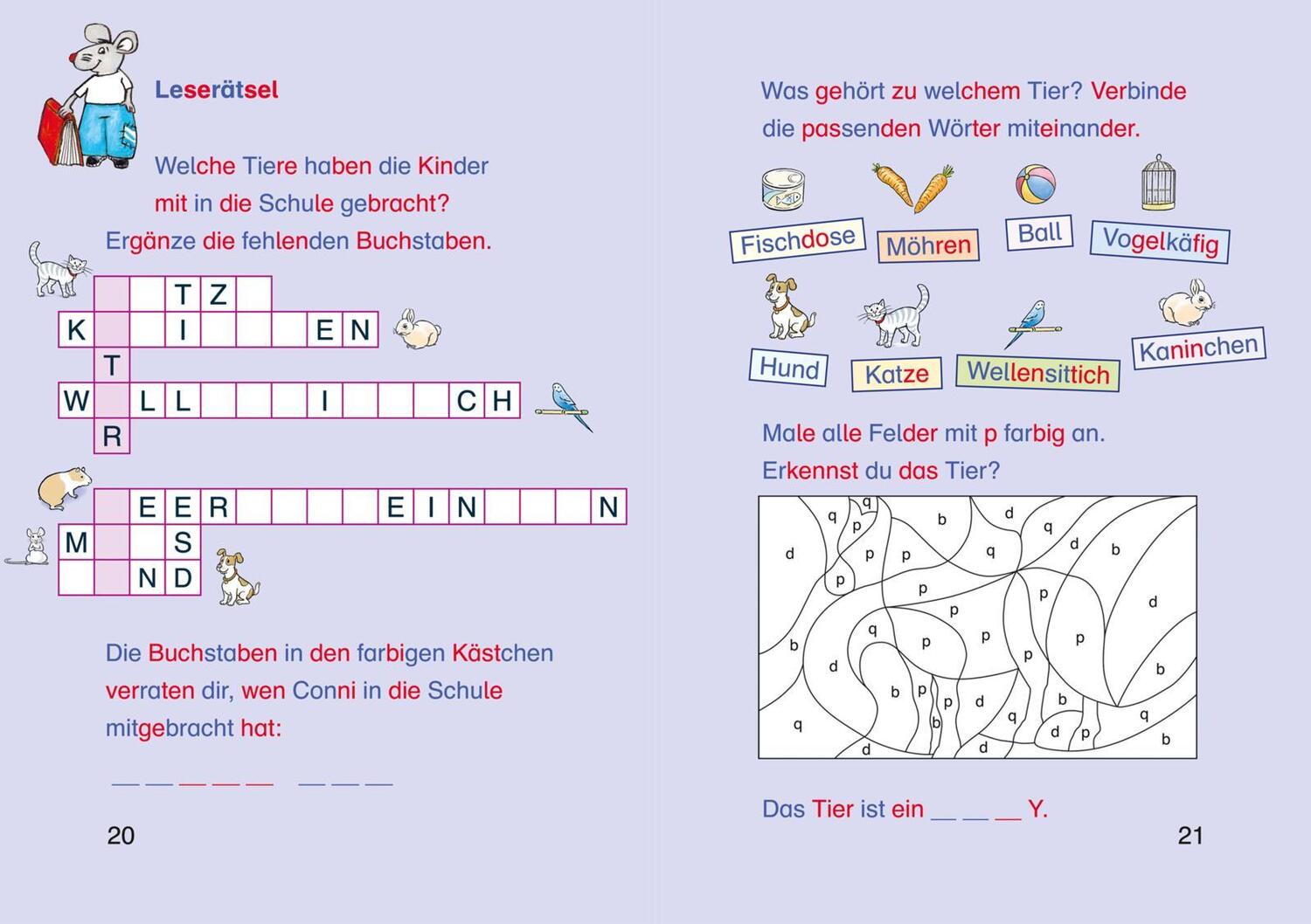 Bild: 9783551690258 | Lesen lernen mit Conni: Tolle Tier-Silben-Geschichten mit Conni | Buch