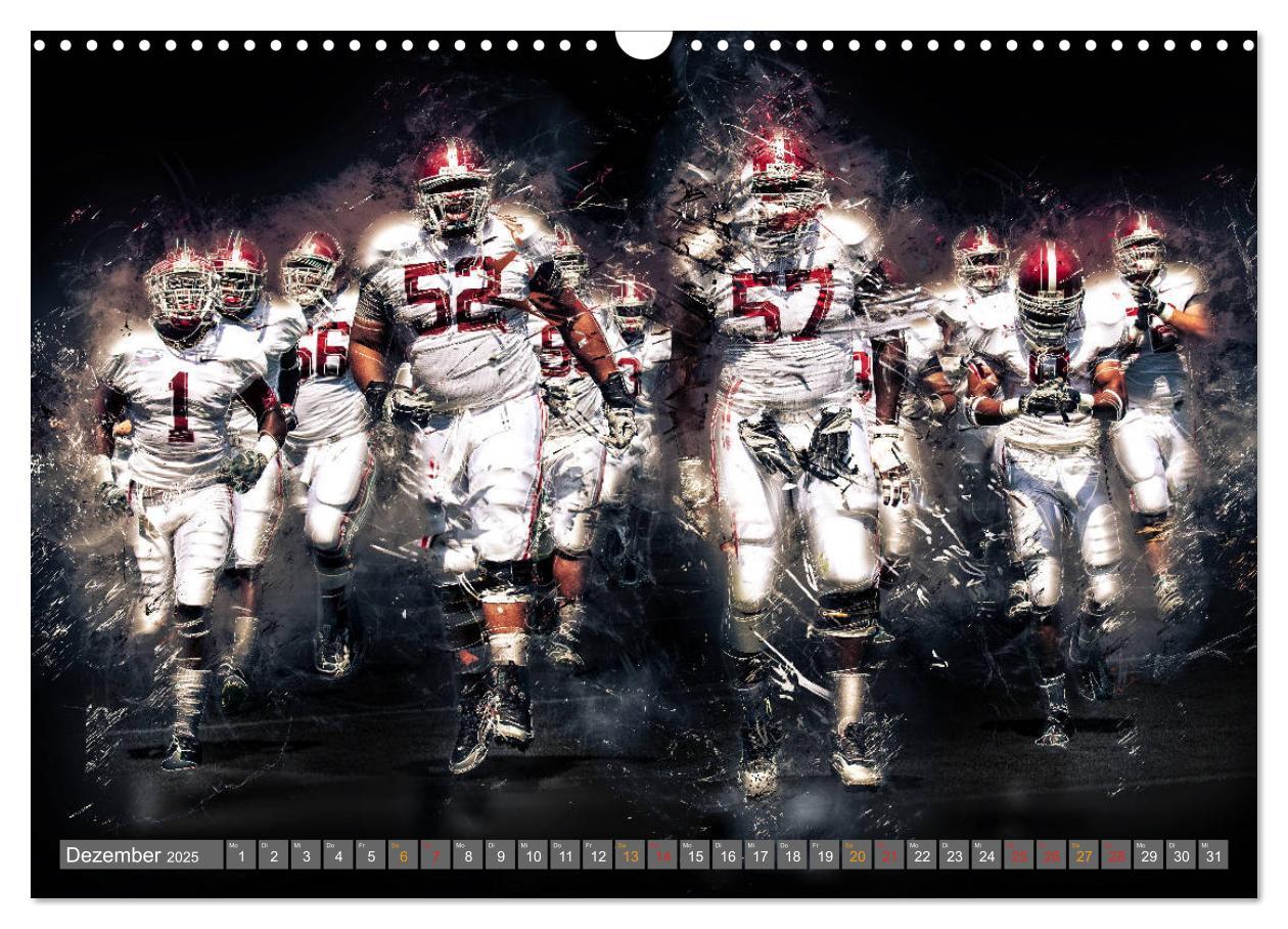 Bild: 9783435329694 | American Football - so cool (Wandkalender 2025 DIN A3 quer),...