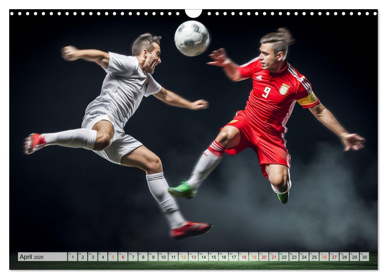 Bild: 9783383780417 | Fussball - Zweikampf (Wandkalender 2025 DIN A3 quer), CALVENDO...