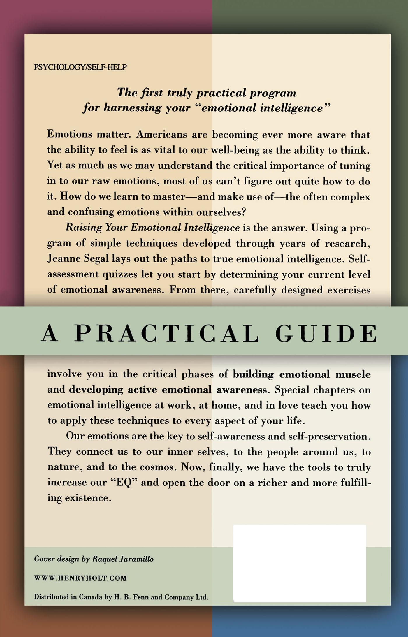 Rückseite: 9780805051513 | Raising Your Emotional Intelligence | A Practical Guide | Jeanne Segal