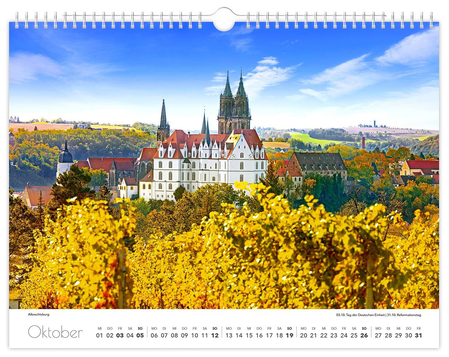 Bild: 9783910680623 | Kalender Meißen 2025 | 40 x 30 cm weißes Kalendarium | Verlag (u. a.)