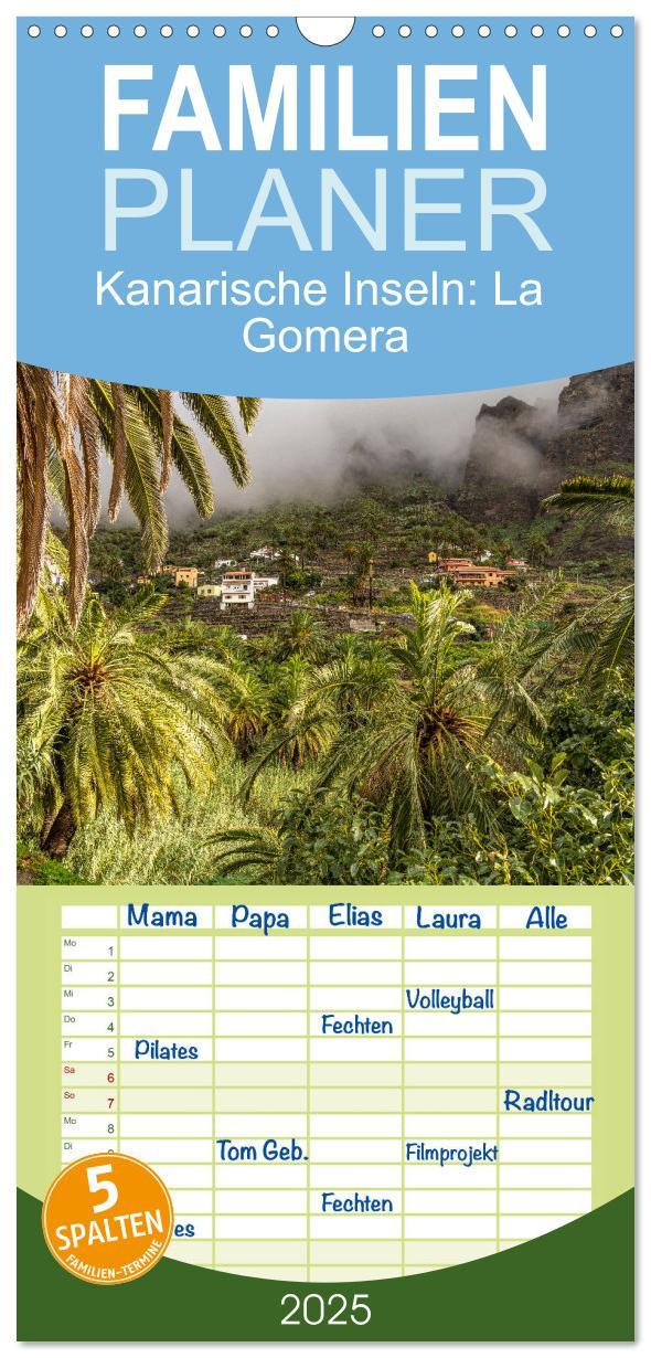 Cover: 9783457191460 | Familienplaner 2025 - Kanarische Inseln: La Gomera mit 5 Spalten...