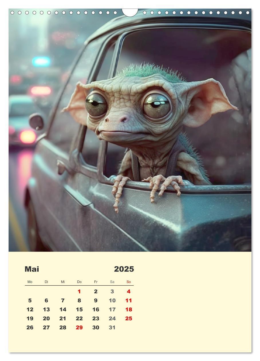 Bild: 9783435875016 | Kleine Gangster. Lustige Monster im Alltag (Wandkalender 2025 DIN...