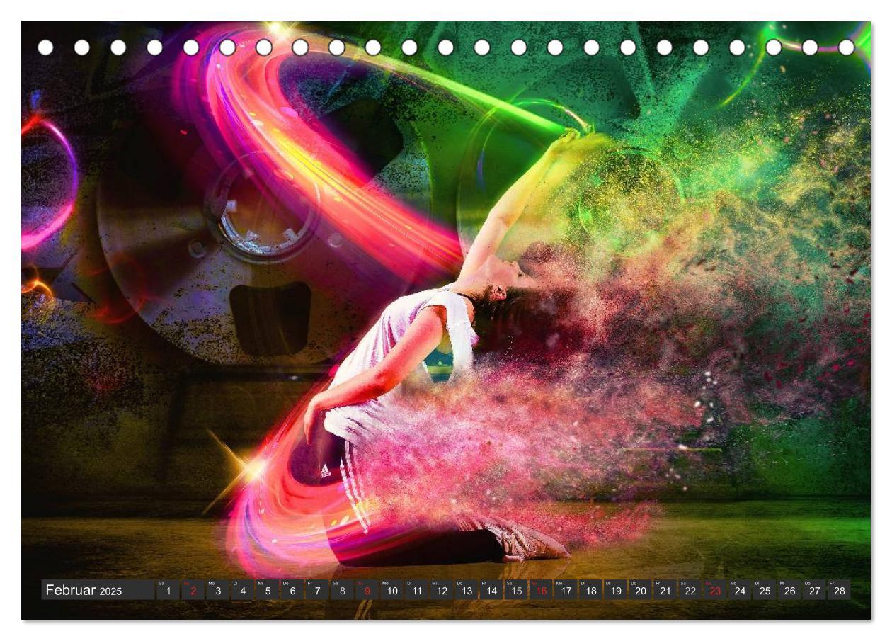 Bild: 9783435606665 | Break Dance (Tischkalender 2025 DIN A5 quer), CALVENDO Monatskalender