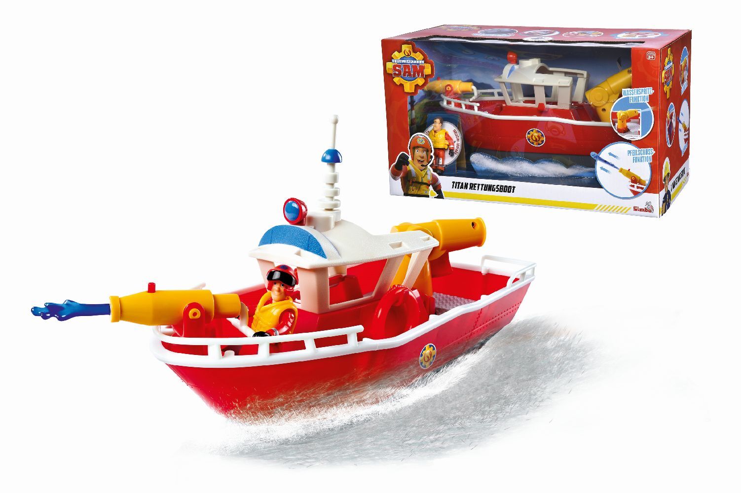 Cover: 4006592085278 | Sam Titan Feuerwehrboot | Windowbox | 109252580 | 2023 | Simba Toys