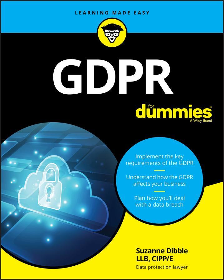 Cover: 9781119546092 | GDPR For Dummies | Suzanne Dibble | Taschenbuch | 464 S. | Englisch