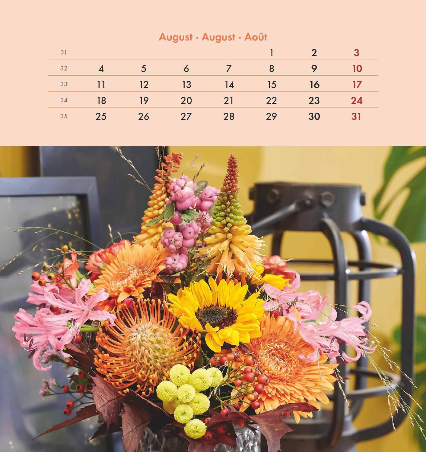 Bild: 4251732342289 | Blumengrüße 2025 - Postkartenkalender 16x17 cm - Blumen - zum...