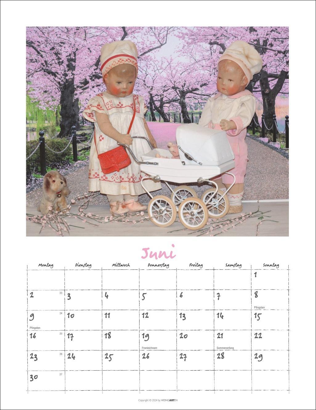 Bild: 9783839900499 | Käthe Kruse Puppen Kalender 2025 | Kalender | Spiralbindung | 14 S.