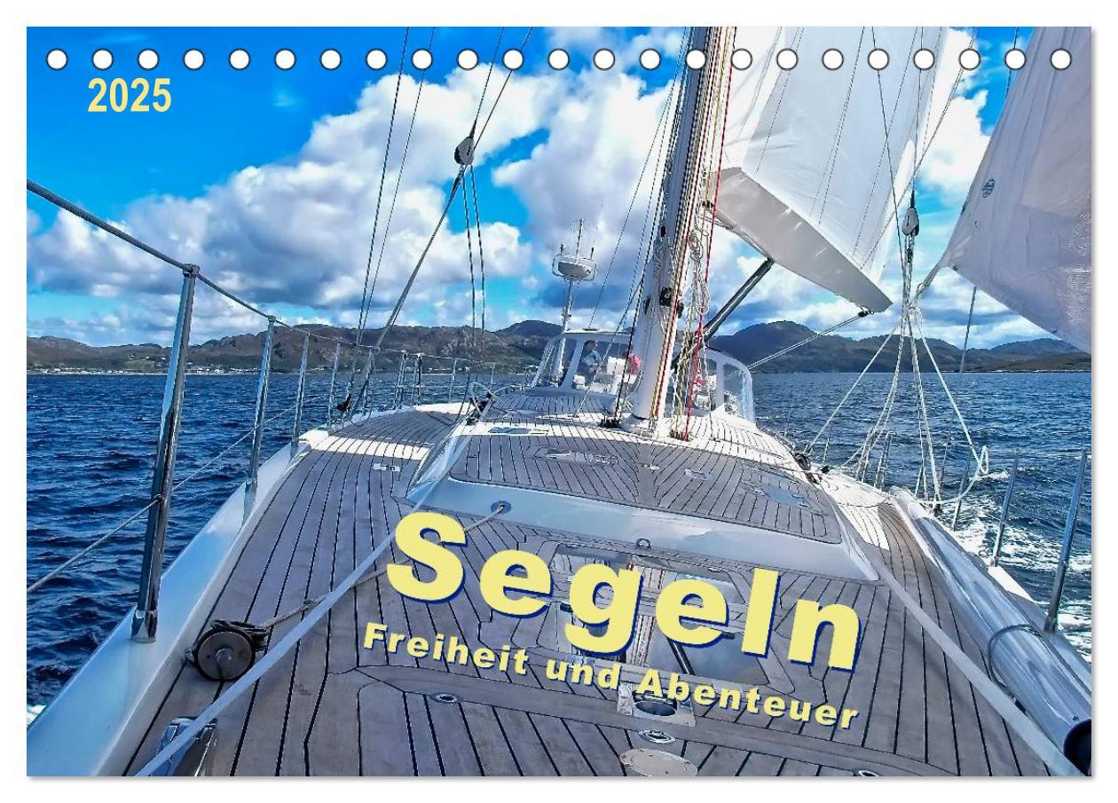 Cover: 9783435583157 | Segeln - Freiheit und Abenteuer (Tischkalender 2025 DIN A5 quer),...