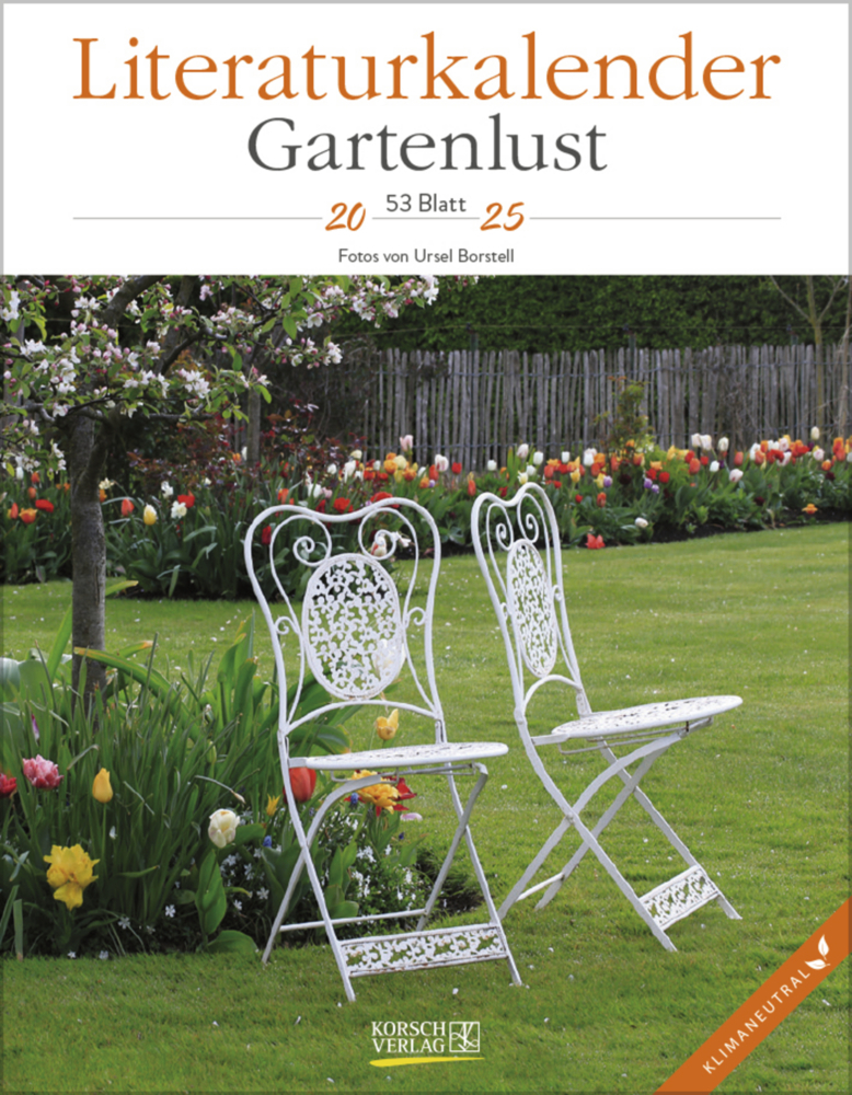 Cover: 9783731879497 | Literaturkalender Gartenlust 2025 | Korsch Verlag | Kalender | 54 S.