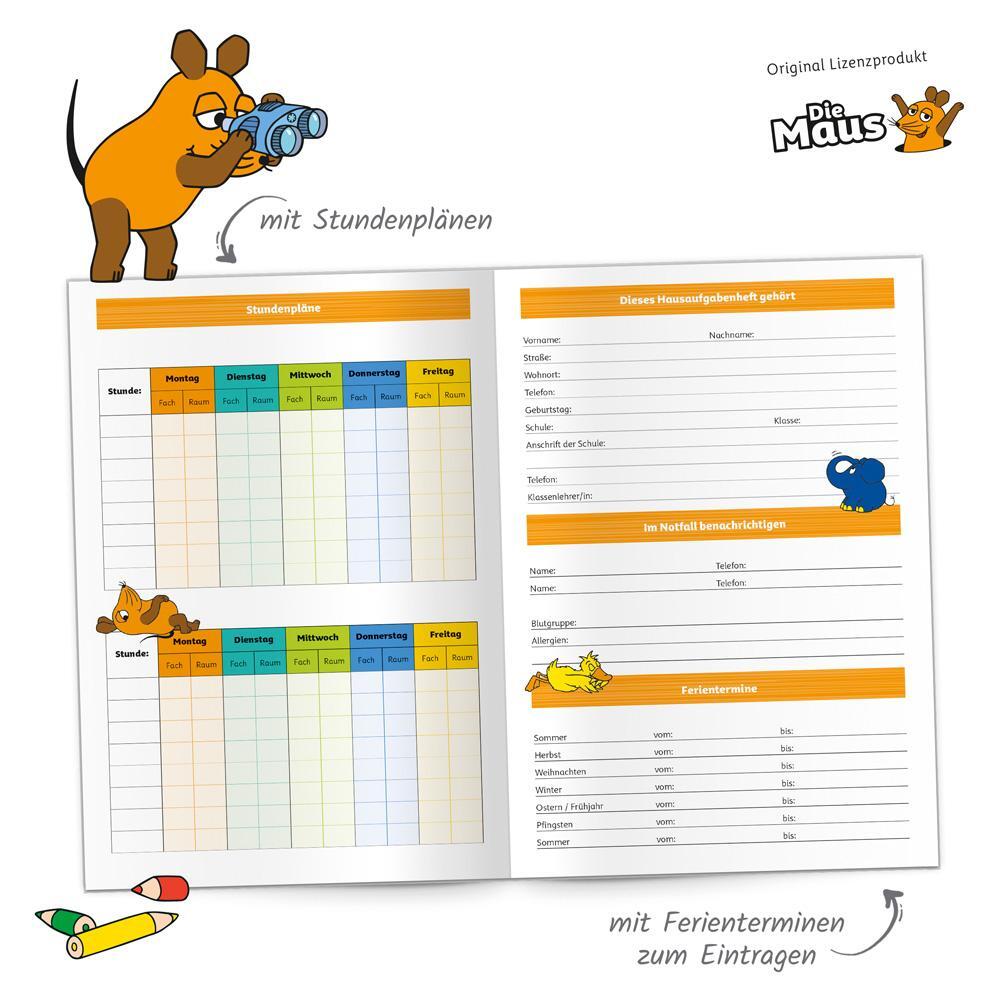 Bild: 9783988023537 | Trötsch Hausaufgabenheft Grundschule DIE MAUS | KG | Taschenbuch