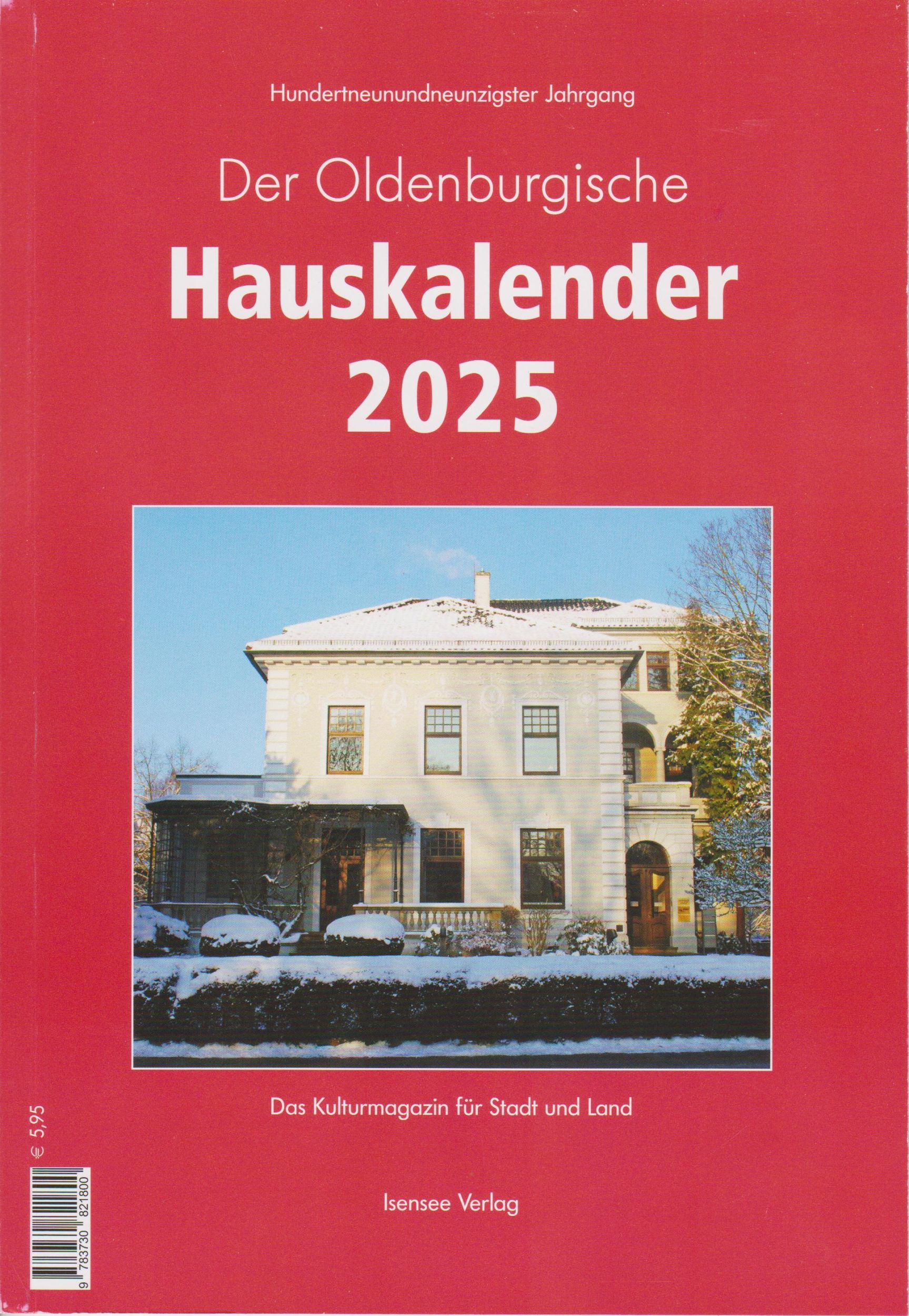 Cover: 9783730821800 | Der Oldenburgische Hauskalender 2025 | Jörgen Welp | Taschenbuch