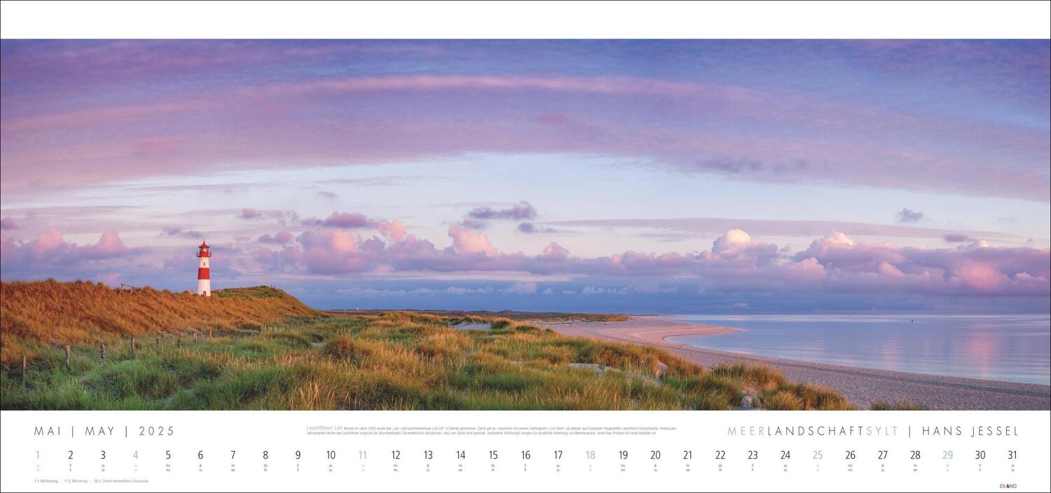 Bild: 9783964023544 | Meerlandschaft SYLT Kalender 2025 - Hans Jessel | Kalender | 13 S.