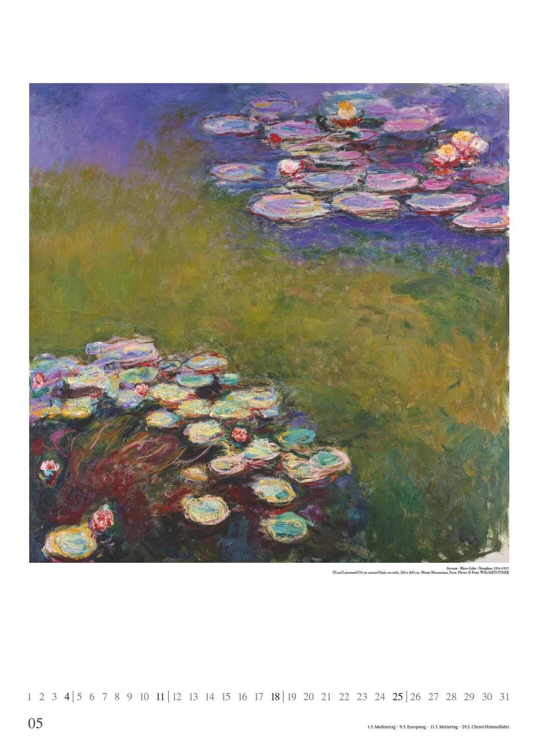 Bild: 4250809653303 | Claude Monet 2025 - Kunst-Kalender - Poster-Kalender - 50x70 | 28 S.