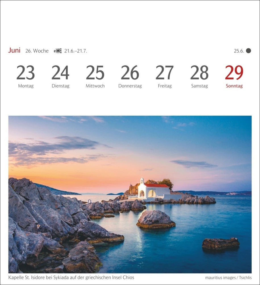 Bild: 9783840033513 | Am Wasser Postkartenkalender 2025 - Wochenkalender mit 53 Postkarten