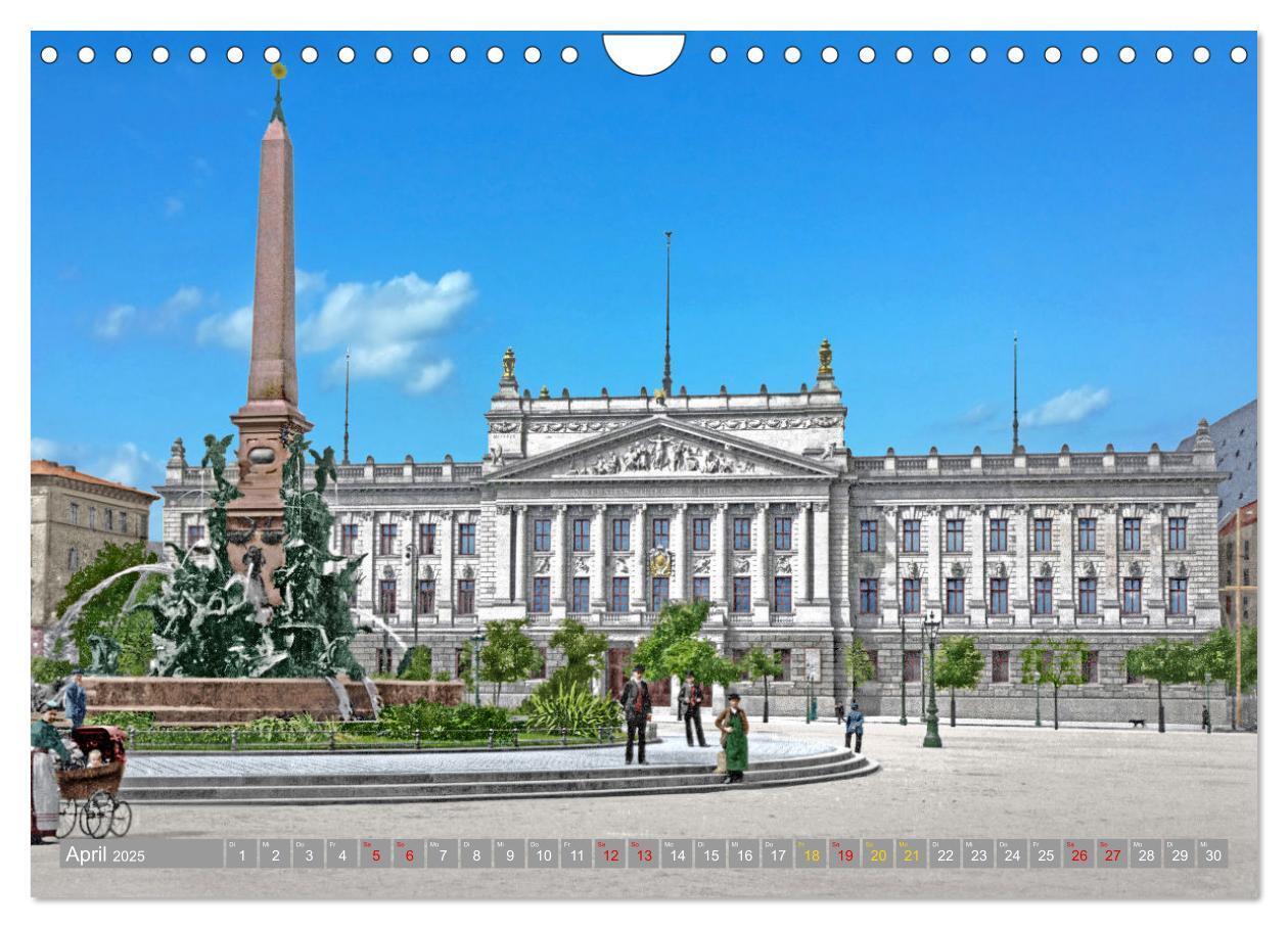 Bild: 9783383810527 | Leipzig zur Kaiserzeit in Farbe (Wandkalender 2025 DIN A4 quer),...