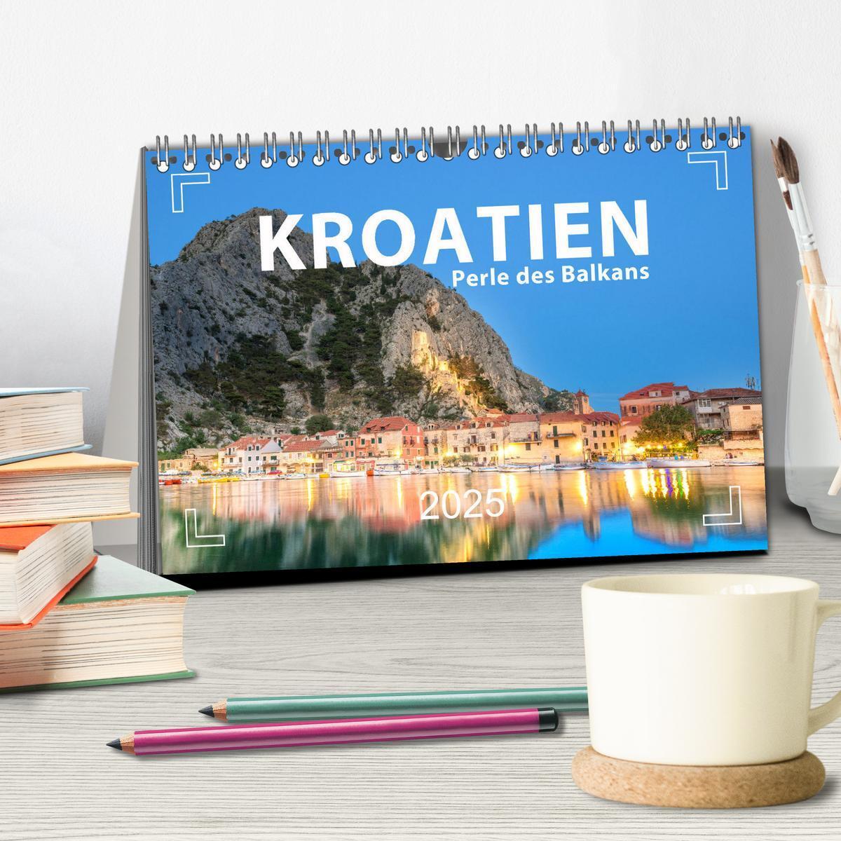 Bild: 9783383791710 | Kroatien - Perle des Balkans (Tischkalender 2025 DIN A5 quer),...