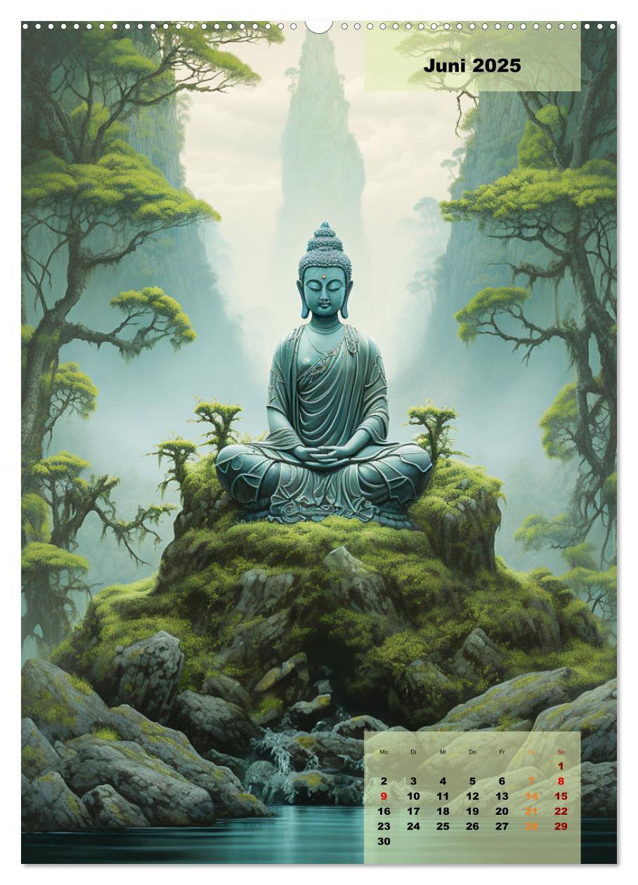 Bild: 9783435857616 | Jade Buddha - Finde die innere Mitte (Wandkalender 2025 DIN A2...