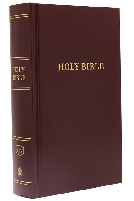 Cover: 9780718097561 | KJV, Pew Bible, Hardcover, Burgundy, Red Letter Edition | Nelson