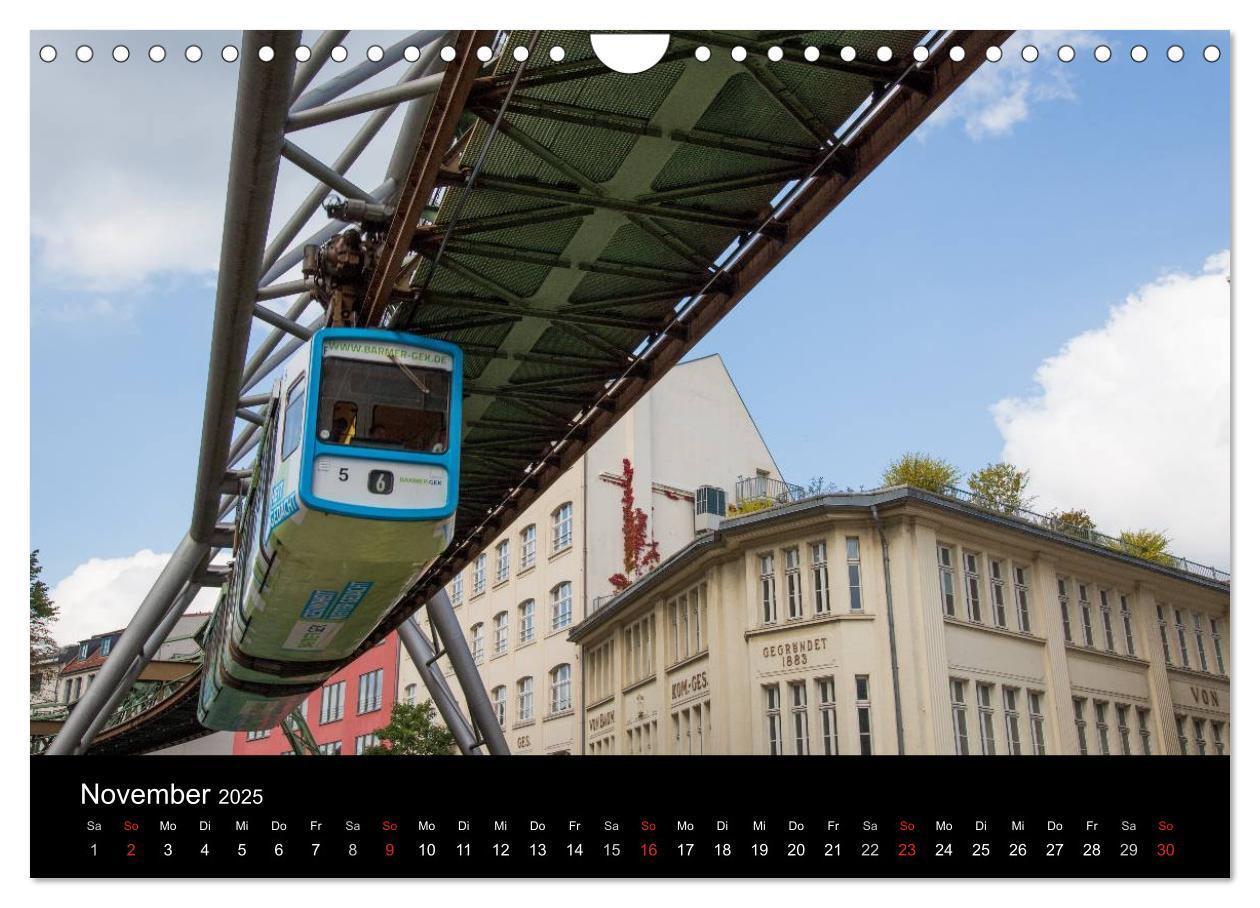 Bild: 9783435527618 | Die Wuppertaler Schwebebahn (Wandkalender 2025 DIN A4 quer),...