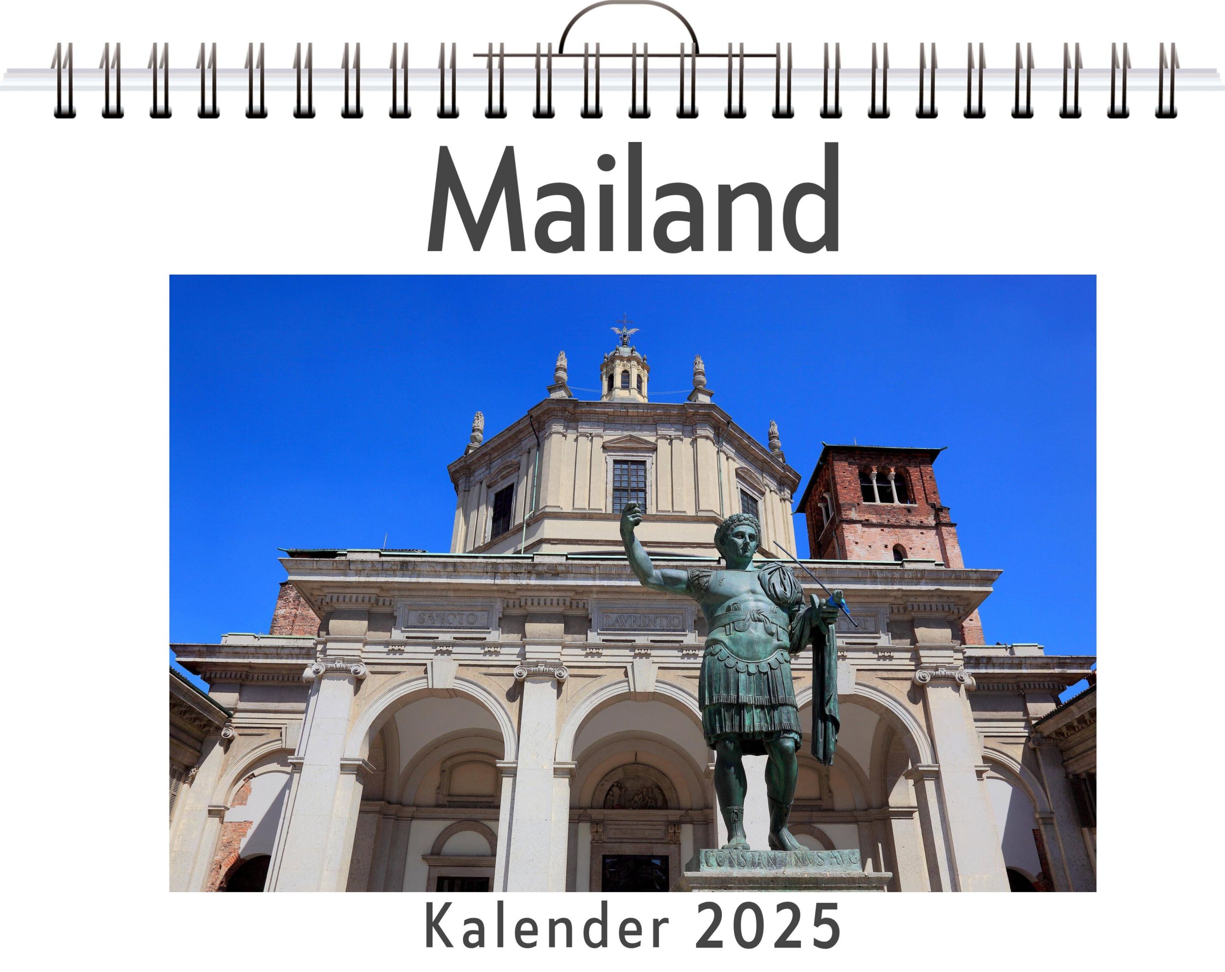 Cover: 9783759123275 | Mailand - (Wandkalender 2025, Kalender DIN A4 quer, Monatskalender...