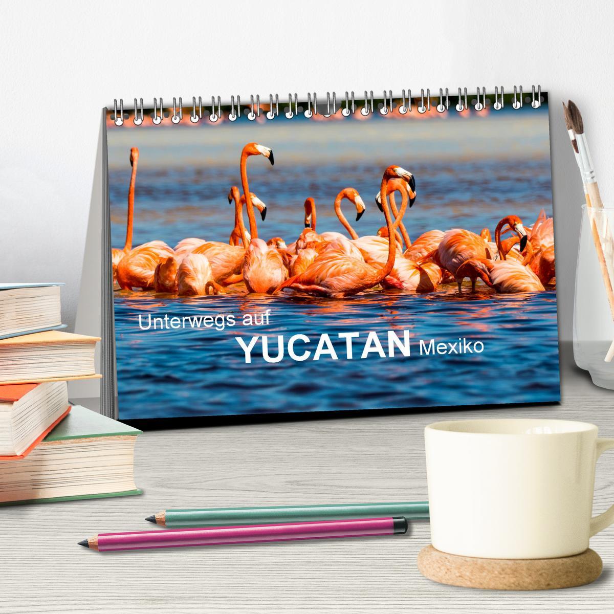 Bild: 9783383895579 | Unterwegs auf Yucatan Mexiko (Tischkalender 2025 DIN A5 quer),...