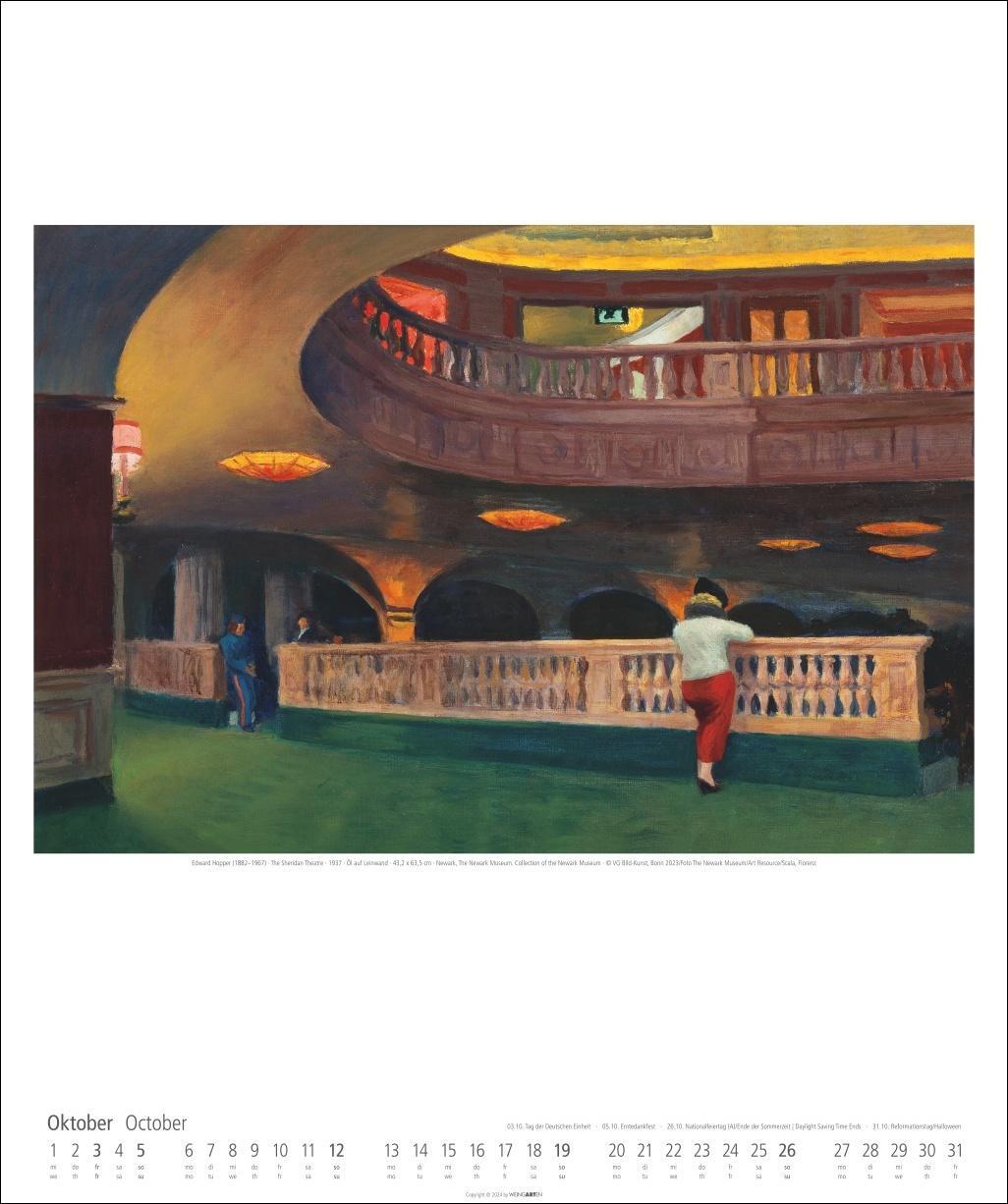 Bild: 9783839900154 | Edward Hopper Kalender 2025 | Kalender | Spiralbindung | 14 S. | 2025