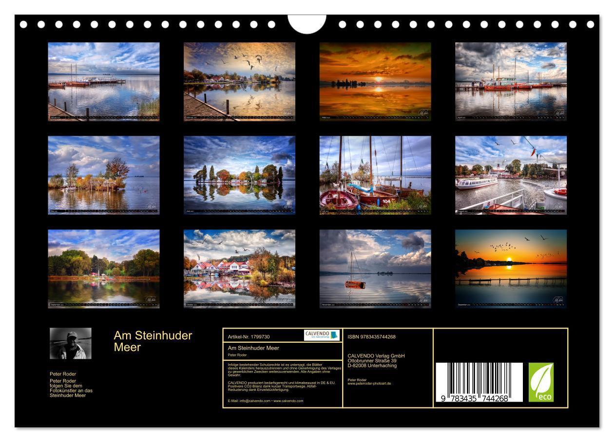 Bild: 9783435744268 | Am Steinhuder Meer (Wandkalender 2025 DIN A4 quer), CALVENDO...