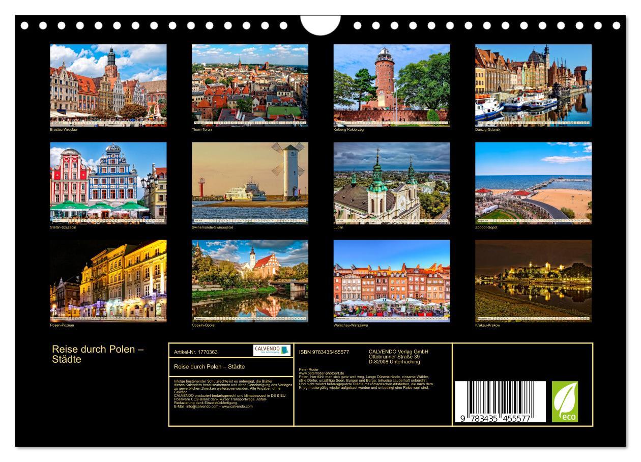 Bild: 9783435455577 | Reise durch Polen ¿ Städte (Wandkalender 2025 DIN A4 quer),...