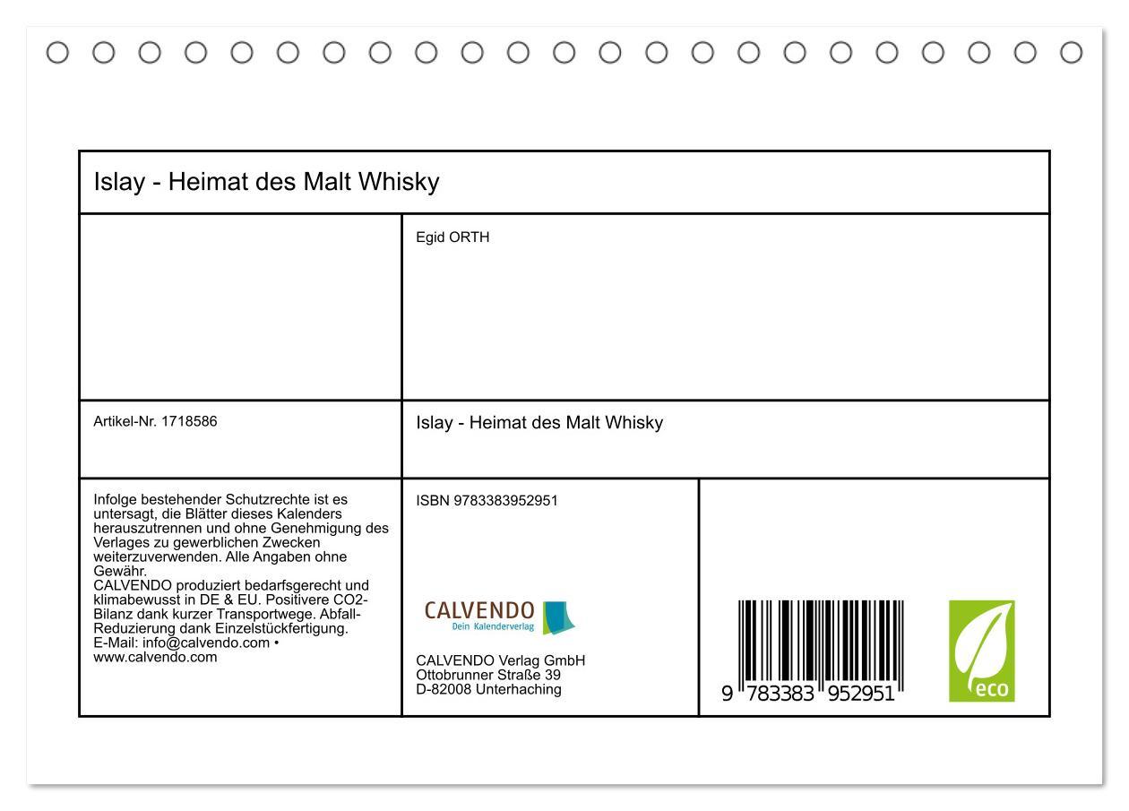 Bild: 9783383952951 | Islay - Heimat des Malt Whisky (Tischkalender 2025 DIN A5 quer),...