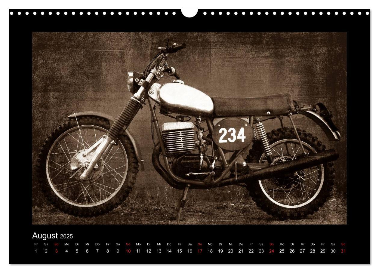 Bild: 9783435839100 | Motorrad Oldtimer (Wandkalender 2025 DIN A3 quer), CALVENDO...